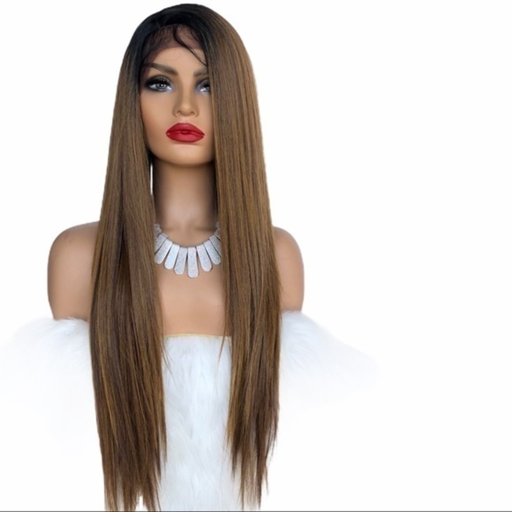 L-Part Human Hair Blend Swiss Lace front w…